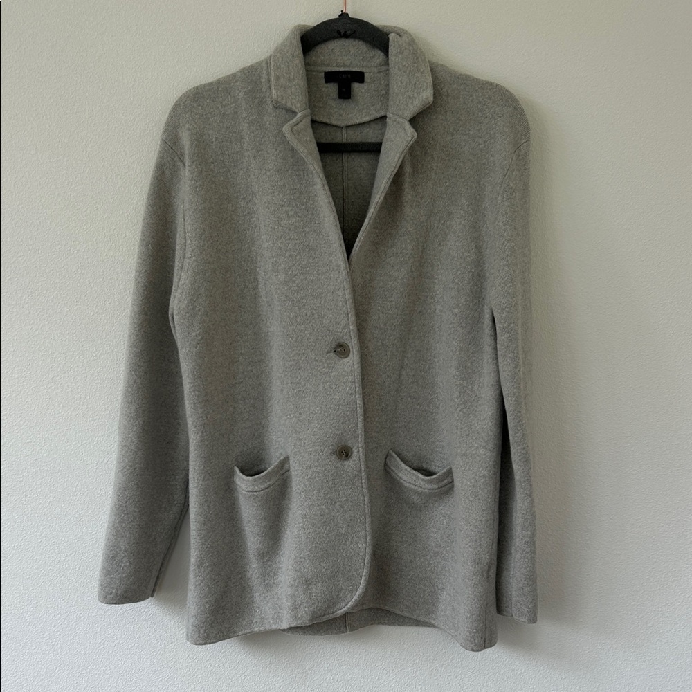 J. Crew Light Gray Knit Blazer
